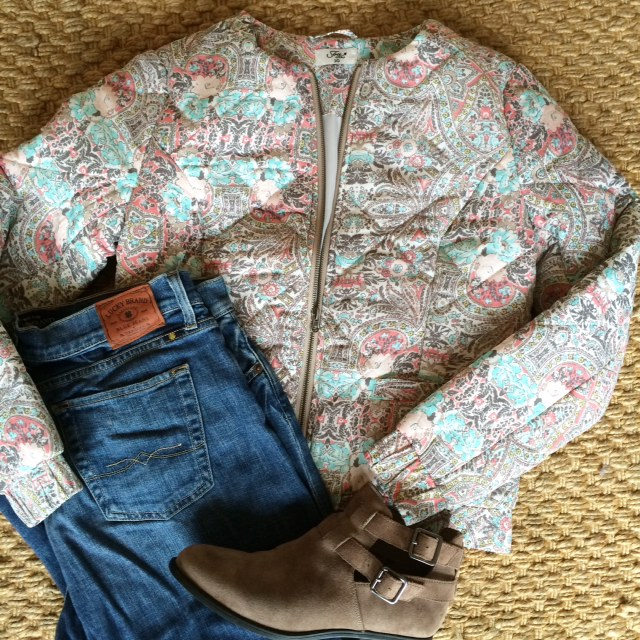 FLOWER FRAME CLASSIC CREW | Lucky Brand