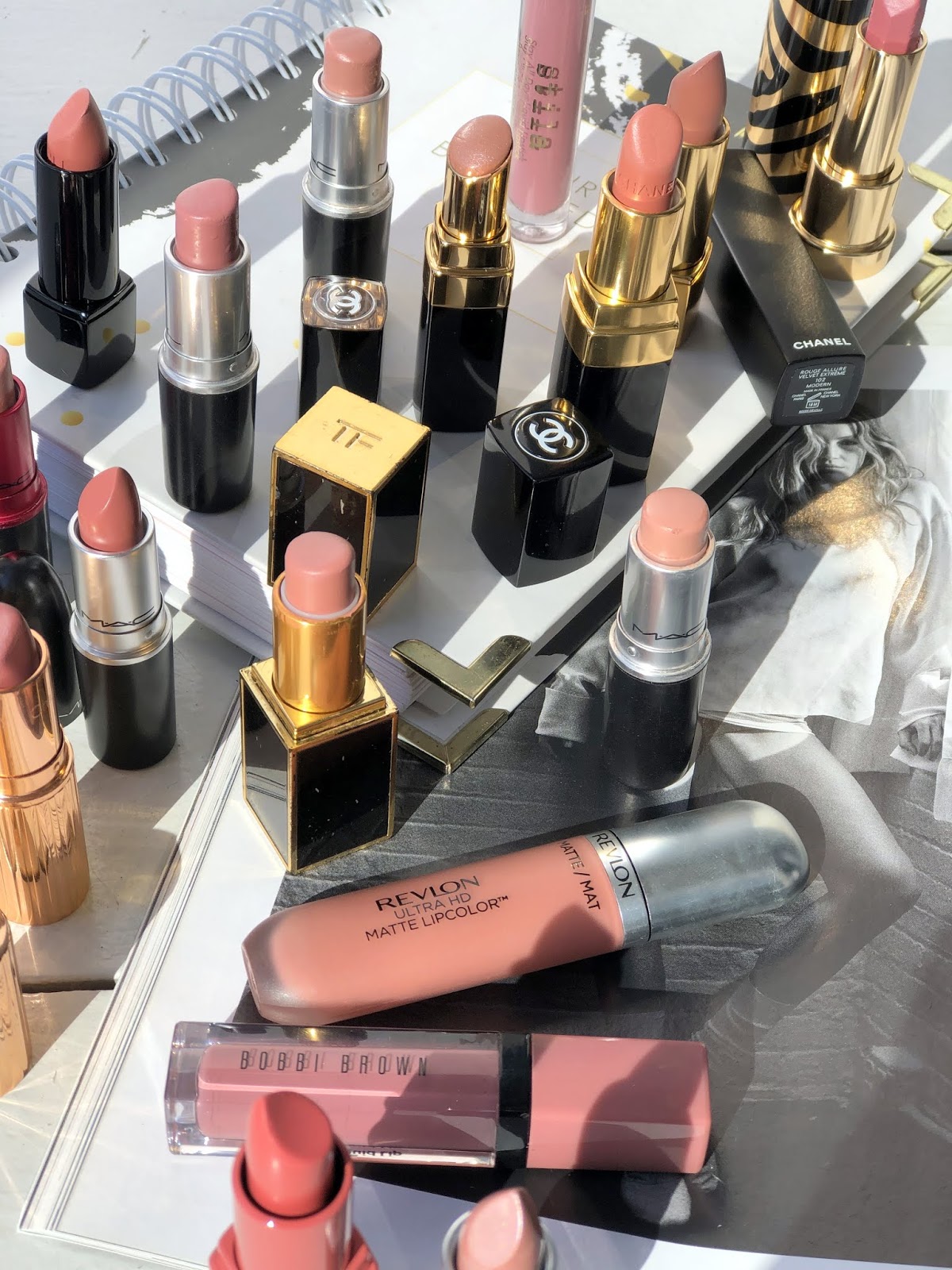 Chanel and Bobbi Brown Mauve Toned Lipsticks (Coco Rouge